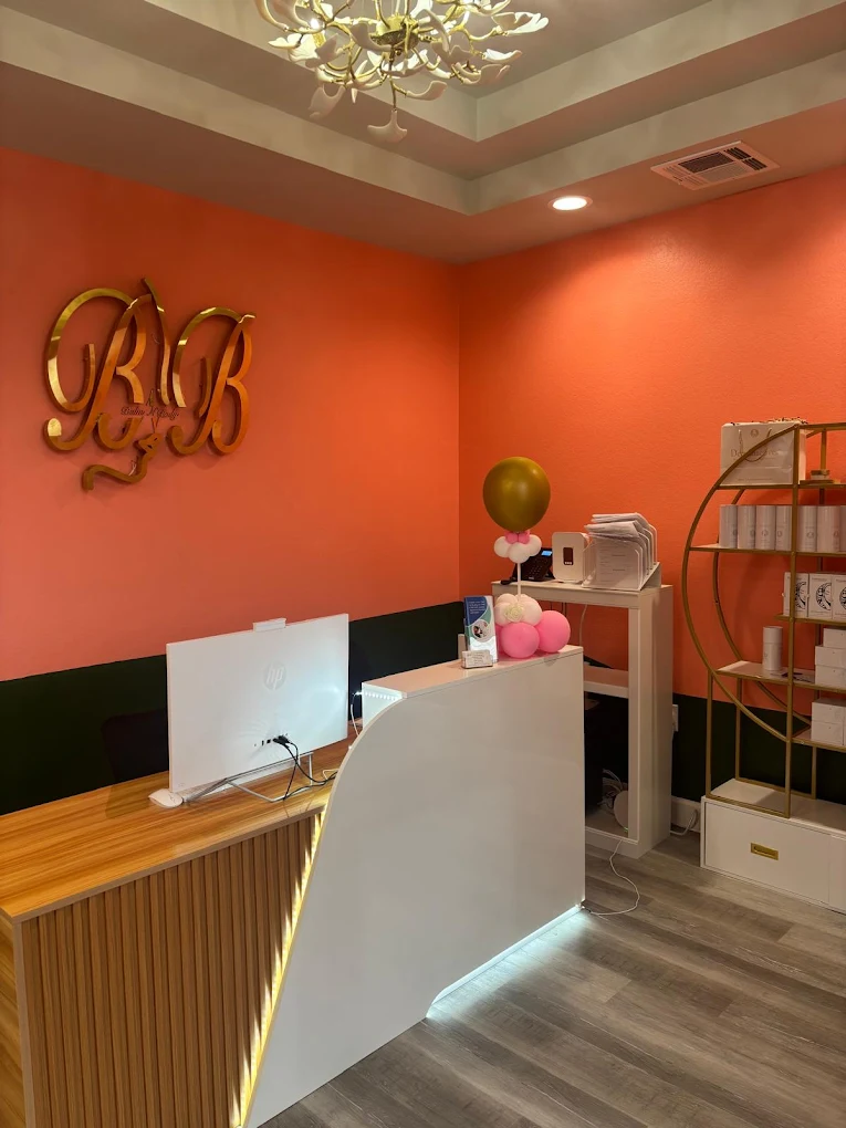 Balm n Body Health and Wellness Clinic reception area in Sugar Land Texas