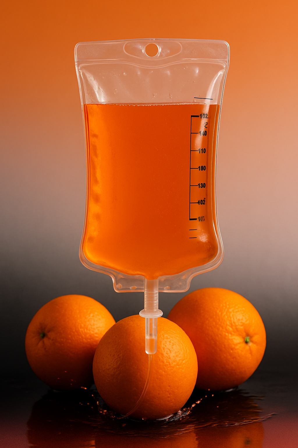 Red antioxidant IV therapy drip for glutathione and wellness support