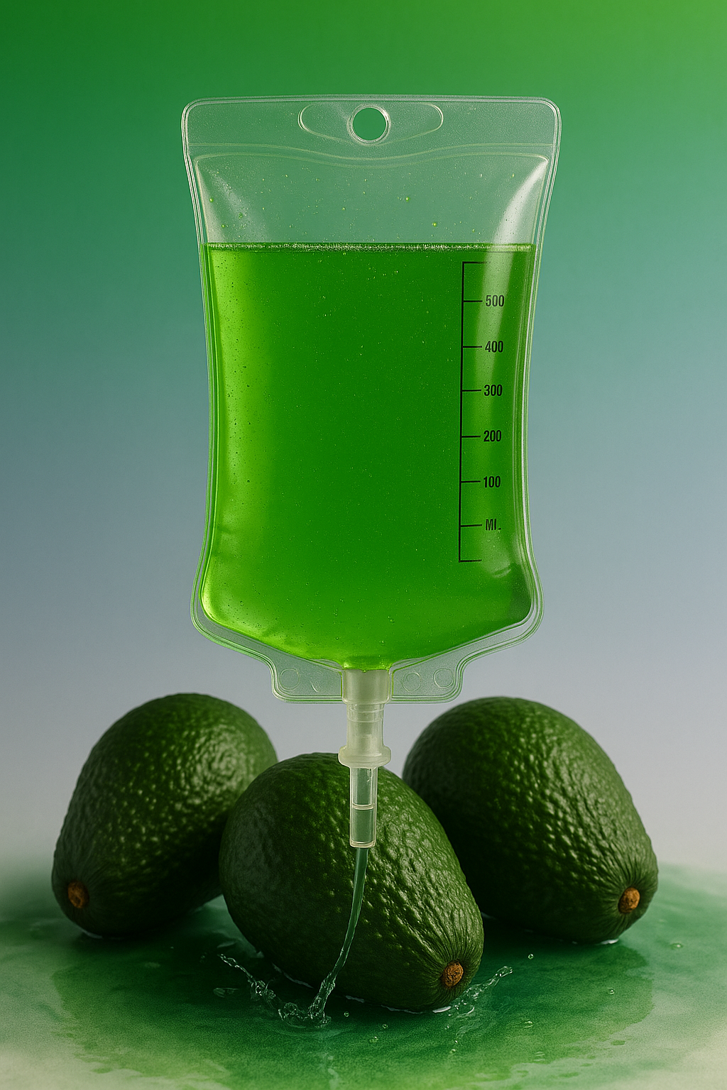 Green IV hydration therapy drip for hydration and recovery support